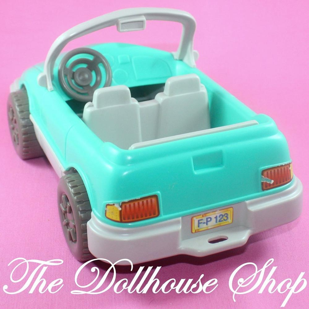 Fisher Price Loving Family Dream Dollhouse Green Convertible Doll Car for  Camper