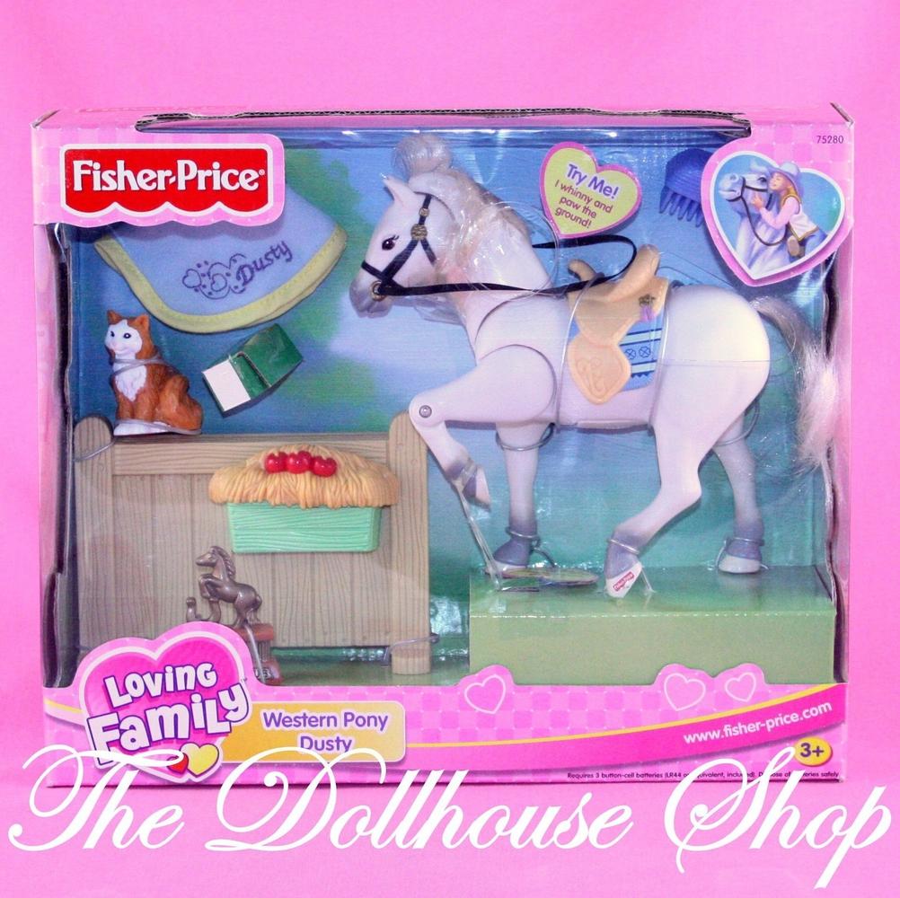 Fisher Price Loving Family Dollhouse Blue Dog Brush Horse Pony Hair – The  Dollhouse Shop