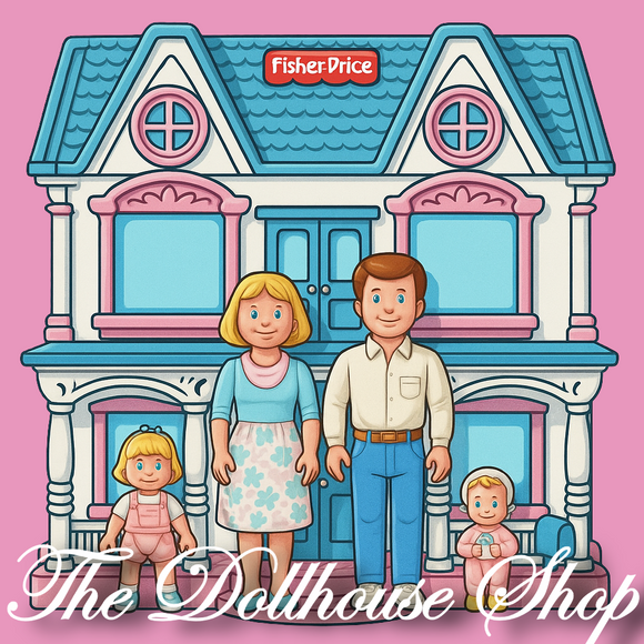 Fisher Price Dream Dollhouse with doll family