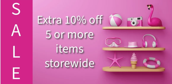 Sale extra 10% off 5 or more items storewide