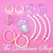 2001 Fisher Price Loving Family Little Girls Pretend Jewelry Box Playset-Toys & Hobbies:Preschool Toys & Pretend Play:Fisher-Price:1963-Now:Dollhouses-Fisher-Price-Dollhouse,Dream Dollhouse,Fisher Price,Loving Family,New,New Boxed Sets-Fisher Price Loving Family Jewelry Box play set for children ages 3 years and up. Sweet play Jewelry box with plastic play jewelry for the little person in your life. This set is not dollhouse furniture. You will receive a new boxed set still in the manufacturers packaging.-T