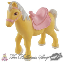 OUTLET Fisher Price Loving Family Dollhouse Pink Saddle Horse Pony-Toys & Hobbies:Preschool Toys & Pretend Play:Fisher-Price:1963-Now:Dollhouses-Fisher-Price-Dollhouse,Dream Dollhouse,Fisher Price,Horses & Stables,Loving Family,Outlet,Used-Fisher Price Loving Family Dream Dollhouse tan pony with pink saddle, perfect for pretend play. Find it now at The Dollhouse Shop!-The Dollhouse Shop