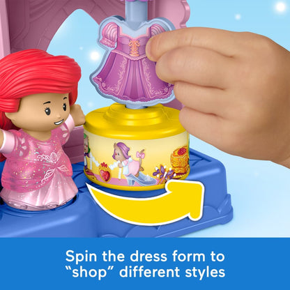 Fisher-Price Little People Disney Princess Shimmer & Glow Dress Shop Toddler Playset & 2 Figures-The Dollhouse Shop