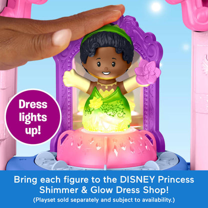 Fisher-Price Little People Disney Princess Shimmer Gowns Figure Set, 6 Characters-The Dollhouse Shop