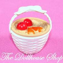 Barbie Nibbles White Horse Pony Feed Basket Apples carrots-Dolls & Bears:Dolls:Barbie Contemporary (1973-Now):Clothing & Accessories:Accessories-Barbie-Animal & Pet Accessories,Barbie,Dollhouse,Food Accessories,Horses & Stables,Kitchen,Mattel,Used-Barbie Nibbles White Basket with apples & carrots for horses. Perfect for dollhouses. Find new & pre-owned at The Dollhouse Shop today!-The Dollhouse Shop