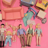 CLEARANCE Fisher Price Loving Family Dollhouse Doll People furniture lot M-Toys & Hobbies:Preschool Toys & Pretend Play:Fisher-Price:1963-Now:Dollhouses-Fisher-Price-Clearance,Dollhouse,Dolls,Dream Dollhouse,Fisher Price,Loving Family,Sold as is - Damaged Lots,Used-The Dollhouse Shop