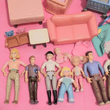 CLEARANCE Fisher Price Loving Family Dollhouse Doll People furniture lot M-Toys & Hobbies:Preschool Toys & Pretend Play:Fisher-Price:1963-Now:Dollhouses-Fisher-Price-Clearance,Dollhouse,Dolls,Dream Dollhouse,Fisher Price,Loving Family,Sold as is - Damaged Lots,Used-The Dollhouse Shop