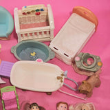 CLEARANCE Fisher Price Loving Family Dollhouse Doll People furniture lot N-Toys & Hobbies:Preschool Toys & Pretend Play:Fisher-Price:1963-Now:Dollhouses-Fisher-Price-Clearance,Dollhouse,Dolls,Dream Dollhouse,Fisher Price,Loving Family,Sold as is - Damaged Lots,Used-The Dollhouse Shop