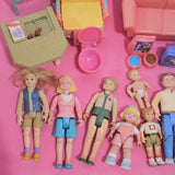 CLEARANCE Fisher Price Loving Family Dollhouse Doll People furniture lot O-Toys & Hobbies:Preschool Toys & Pretend Play:Fisher-Price:1963-Now:Dollhouses-Fisher-Price-Clearance, Dollhouse, Dolls, Dream Dollhouse, Fisher Price, Loving Family, Sold as is - Damaged Lots, Used-The Dollhouse Shop