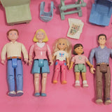 CLEARANCE Fisher Price Loving Family Dollhouse Doll People furniture lot Q-Toys & Hobbies:Preschool Toys & Pretend Play:Fisher-Price:1963-Now:Dollhouses-Fisher-Price-Clearance,Dollhouse,Dolls,Dream Dollhouse,Fisher Price,Loving Family,Sold as is - Damaged Lots,Used-The Dollhouse Shop