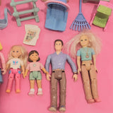 CLEARANCE Fisher Price Loving Family Dollhouse Doll People furniture lot Q-Toys & Hobbies:Preschool Toys & Pretend Play:Fisher-Price:1963-Now:Dollhouses-Fisher-Price-Clearance,Dollhouse,Dolls,Dream Dollhouse,Fisher Price,Loving Family,Sold as is - Damaged Lots,Used-The Dollhouse Shop
