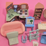 CLEARANCE Fisher Price Loving Family Dollhouse Doll People furniture lot Q-Toys & Hobbies:Preschool Toys & Pretend Play:Fisher-Price:1963-Now:Dollhouses-Fisher-Price-Clearance,Dollhouse,Dolls,Dream Dollhouse,Fisher Price,Loving Family,Sold as is - Damaged Lots,Used-The Dollhouse Shop