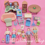 CLEARANCE Fisher Price Loving Family Dollhouse Doll People furniture lot Q-Toys & Hobbies:Preschool Toys & Pretend Play:Fisher-Price:1963-Now:Dollhouses-Fisher-Price-Clearance,Dollhouse,Dolls,Dream Dollhouse,Fisher Price,Loving Family,Sold as is - Damaged Lots,Used-The Dollhouse Shop