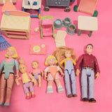 CLEARANCE Fisher Price Loving Family Dollhouse Doll People furniture lot T-Toys & Hobbies:Preschool Toys & Pretend Play:Fisher-Price:1963-Now:Dollhouses-Fisher-Price-Clearance, Dollhouse, Dolls, Dream Dollhouse, Fisher Price, Loving Family, Sold as is - Damaged Lots, Used-The Dollhouse Shop