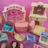 CLEARANCE Fisher Price Loving Family Dollhouse Doll People furniture lot d-Toys & Hobbies:Preschool Toys & Pretend Play:Fisher-Price:1963-Now:Dollhouses-Fisher-Price-Clearance, Dollhouse, Dolls, Dream Dollhouse, Fisher Price, Loving Family, Sold as is - Damaged Lots, Used-The Dollhouse Shop