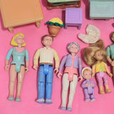 CLEARANCE Fisher Price Loving Family Dollhouse Doll People furniture lot k-Toys & Hobbies:Preschool Toys & Pretend Play:Fisher-Price:1963-Now:Dollhouses-Fisher-Price-Clearance, Dollhouse, Dolls, Dream Dollhouse, Fisher Price, Loving Family, Sold as is - Damaged Lots, Used-The Dollhouse Shop