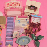 CLEARANCE Fisher Price Loving Family Dollhouse Doll People furniture lot l-Toys & Hobbies:Preschool Toys & Pretend Play:Fisher-Price:1963-Now:Dollhouses-Fisher-Price-Clearance,Dollhouse,Dolls,Dream Dollhouse,Fisher Price,Loving Family,Sold as is - Damaged Lots,Used-The Dollhouse Shop