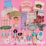 CLEARANCE Fisher Price Loving Family Dollhouse Doll People furniture lot l-Toys & Hobbies:Preschool Toys & Pretend Play:Fisher-Price:1963-Now:Dollhouses-Fisher-Price-Clearance,Dollhouse,Dolls,Dream Dollhouse,Fisher Price,Loving Family,Sold as is - Damaged Lots,Used-The Dollhouse Shop