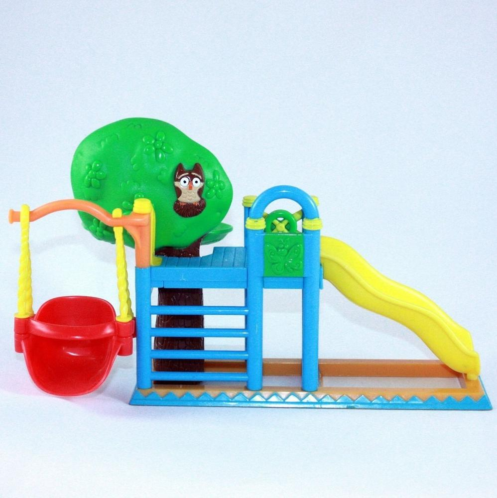 Dora the Explorer Talking House Dollhouse Backyard Tree house slide owl-Toys & Hobbies:Preschool Toys & Pretend Play:Fisher-Price:1963-Now:Dollhouses-Fisher-Price-Backyard Fun,Dollhouse,Dora the Explorer,Fisher Price,Used-The Dollhouse Shop