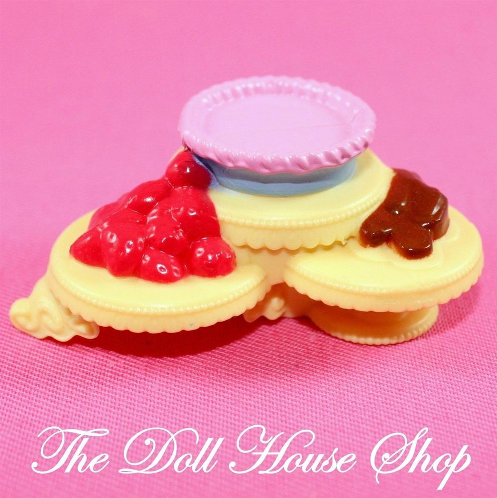 FIsher Price Loving Family Dollhouse Kitchen Food Sweets Dessert Cake Plate-Toys & Hobbies:Preschool Toys & Pretend Play:Fisher-Price:1963-Now:Dollhouses-Fisher-Price-Dollhouse,Fisher Price,Food Accessories,Kitchen,Loving Family,Used-The Dollhouse Shop