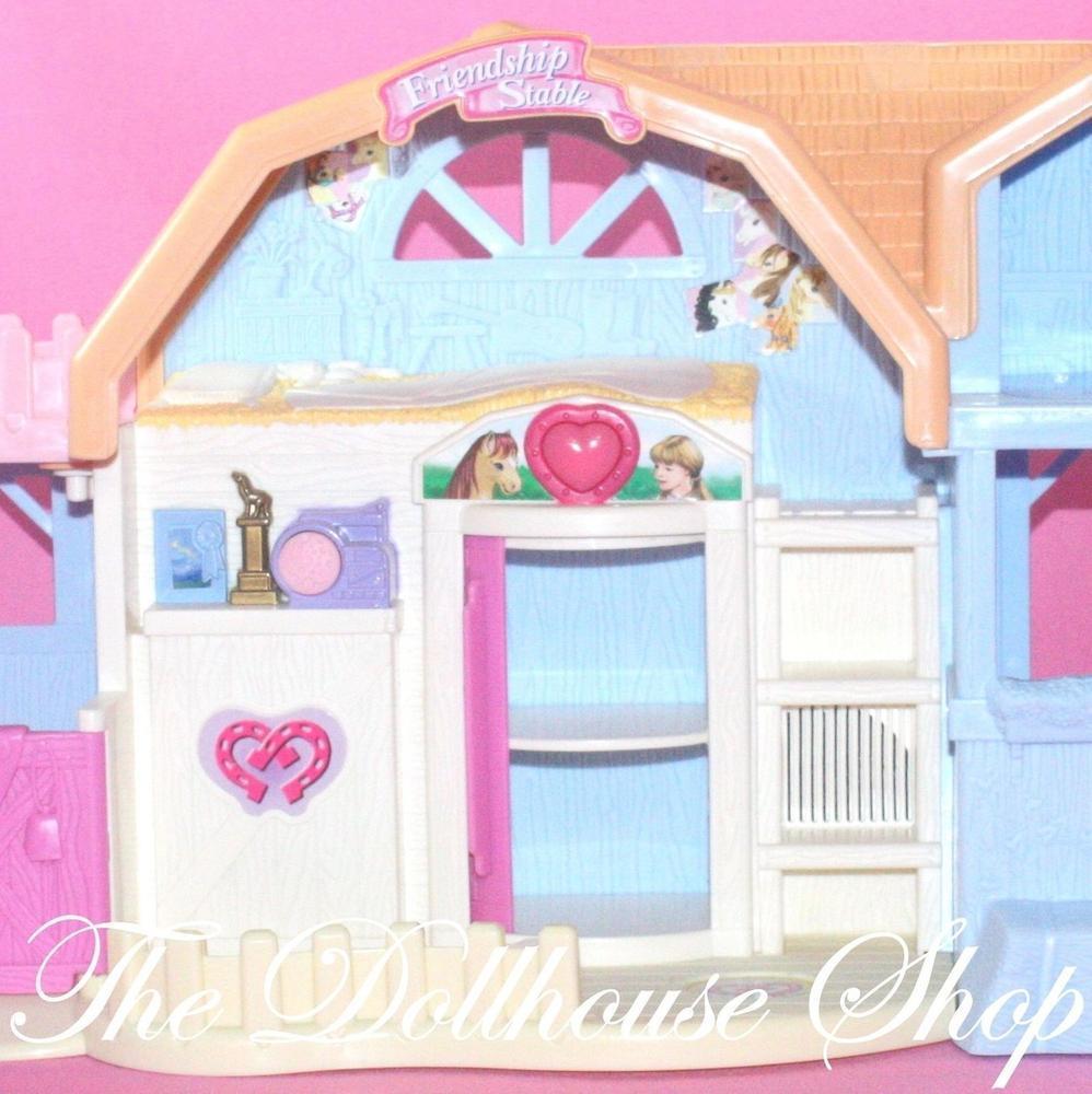 Fisher Price Friendship Ponies Sweet Expressions Dollhouse Horse Stable-Toys & Hobbies:Preschool Toys & Pretend Play:Fisher-Price:1963-Now:Dollhouses-Fisher-Price-Dollhouse,Fisher Price,Horses & Stables,Loving Family,Sweet Expressions Stable,Used-Fisher Price Friendship Ponies Sweet Expressions Dollhouse with talking ponies and music! Find it now at The Dollhouse Shop, perfect for kids 3+.-The Dollhouse Shop