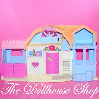 Fisher Price Friendship Ponies Sweet Expressions Dollhouse Horse Stable-Toys & Hobbies:Preschool Toys & Pretend Play:Fisher-Price:1963-Now:Dollhouses-Fisher-Price-Dollhouse,Fisher Price,Horses & Stables,Loving Family,Sweet Expressions Stable,Used-The Dollhouse Shop