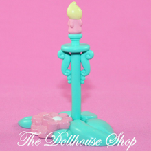 Fisher Price Hideaway Hollow Dream Dollhouse Green Candle Stick lamp-Toys & Hobbies:Preschool Toys & Pretend Play:Fisher-Price:1963-Now:Dollhouses-Fisher-Price-Dollhouse,Fisher Price,Green,Hideaway Hollow,Lamps & Coffee Tables,Used-The Dollhouse Shop