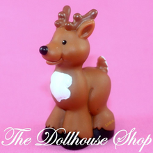 Fisher Price Little People Dollhouse Christmas Holiday Brown Reindeer-Toys & Hobbies:Preschool Toys & Pretend Play:Fisher-Price:1963-Now:Little People (1997-Now)-Fisher-Price-Animals & Pets,Christmas,Fisher Price,Holidays & Seasonal,Little People,Used-The Dollhouse Shop