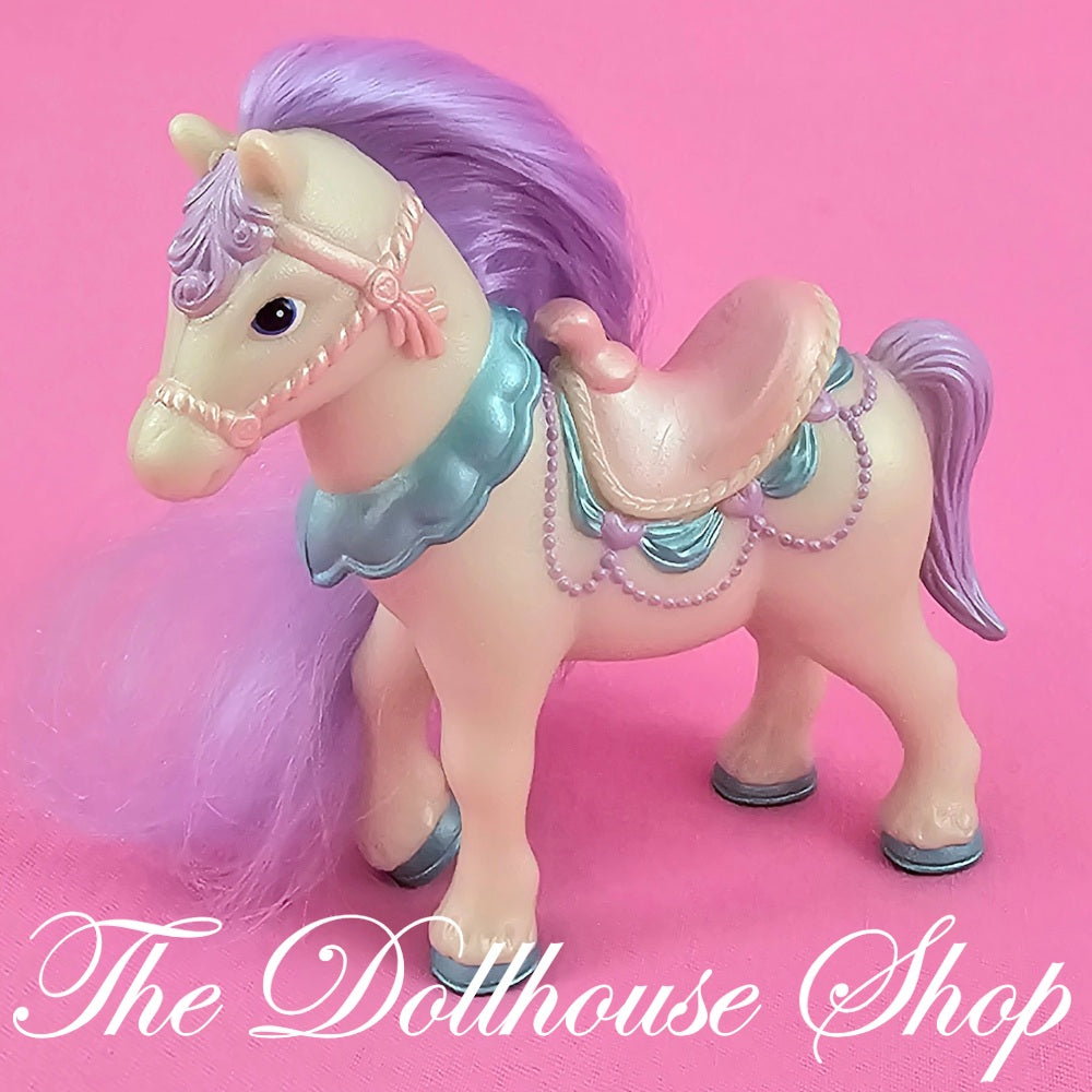 Fisher Price Lovin Family Once Upon a Dream Jumper Pony Horse Purple Royal Stable-Toys & Hobbies:Preschool Toys & Pretend Play:Fisher-Price:1963-Now:Dollhouses-Fisher-Price-Dollhouse,Dream Dollhouse,Fisher Price,Horses & Stables,Loving Family,Once Upon a Dream Castle,Used-The Dollhouse Shop