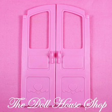 Fisher Price Loving Family Classic Dollhouse Pink Replacement Doors-Toys & Hobbies:Preschool Toys & Pretend Play:Fisher-Price:1963-Now:Dollhouses-Fisher-Price-Dollhouse,Fisher Price,Loving Family,Pink,Replacement Parts,Used-The Dollhouse Shop