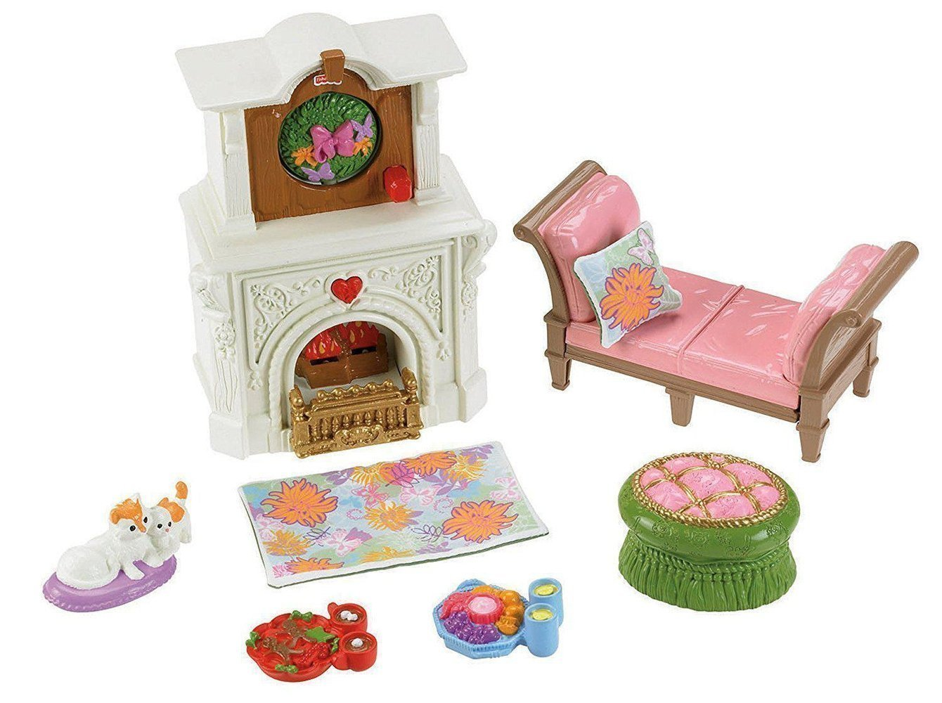 Fisher Price Loving Family Dollhouse 2 in 1 Seasonal Holiday Room Set-Toys & Hobbies:Preschool Toys & Pretend Play:Fisher-Price:1963-Now:Dollhouses-Fisher-Price-Christmas,Dollhouse,Fisher Price,Holidays & Seasonal,Living Room,Loving Family,New Boxed Sets-The Dollhouse Shop