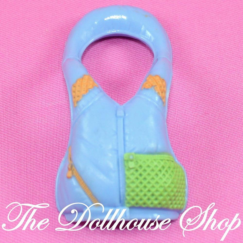 Fisher Price Loving Family Dollhouse Adult Doll Life Vest Jacket Camping-Toys & Hobbies:Preschool Toys & Pretend Play:Fisher-Price:1963-Now:Dollhouses-Fisher-Price-Camping Sets,Dollhouse,Fisher Price,Loving Family,Outdoor Furniture,Used-The Dollhouse Shop