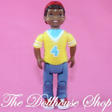 Fisher Price Loving Family Dollhouse African American Boy Sibling Doll-Toys & Hobbies:Preschool Toys & Pretend Play:Fisher-Price:1963-Now:Dollhouses-Fisher-Price-African American,Boy Dolls,Dollhouse,Dolls,Fisher Price,Loving Family,Twin Time,Twins,Used-The Dollhouse Shop