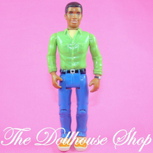 Fisher Price Loving Family Dollhouse African American Dad Father Doll Green-Toys & Hobbies:Preschool Toys & Pretend Play:Fisher-Price:1963-Now:Dollhouses-Fisher-Price-African American,Dollhouse,Dolls,Father,Fisher Price,Grand Mansion,Loving Family,Twin Time,Used-The Dollhouse Shop