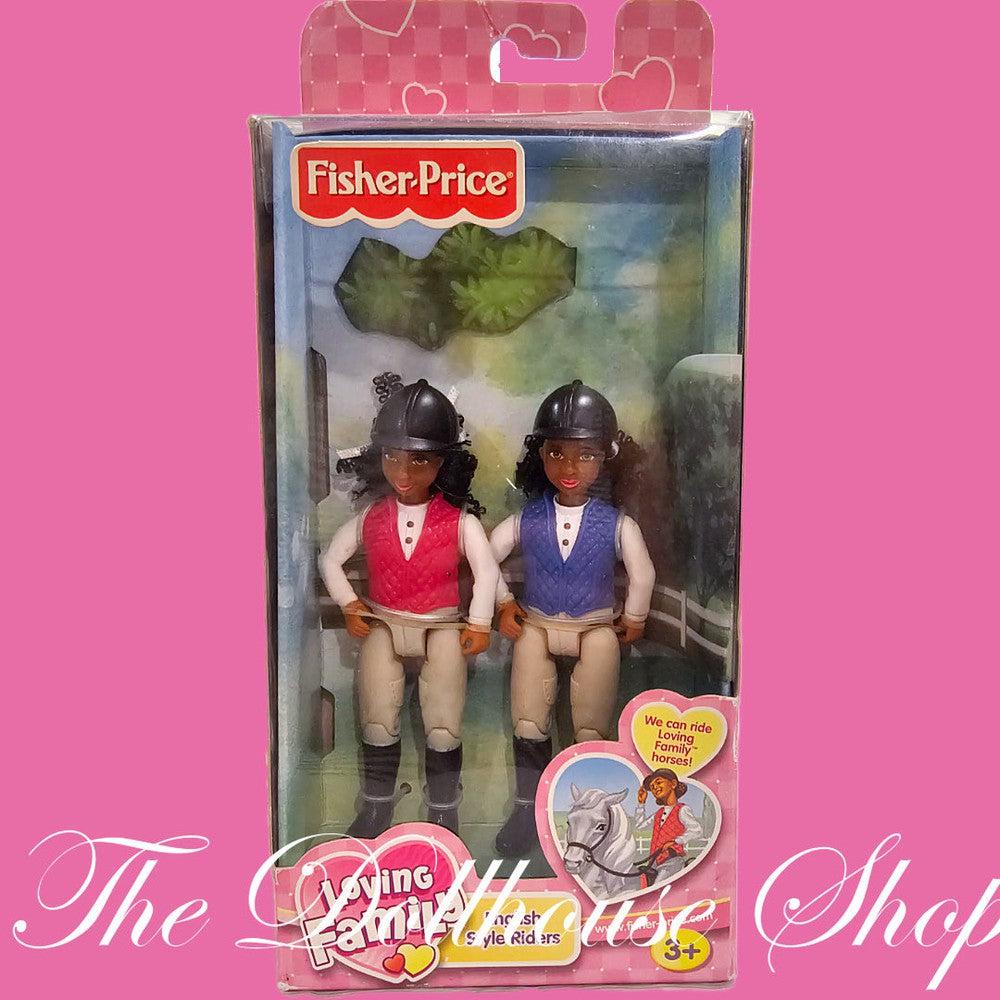 Fisher Price Loving Family Dollhouse African American English Style Riders Girl Dolls-Toys & Hobbies:Preschool Toys & Pretend Play:Fisher-Price:1963-Now:Dollhouses-Fisher-Price-African American,Brown Hair,Dollhouse,Dolls,English Style Riders,Fisher Price,Girl Dolls,Horse Rider,Loving Family,New,New Boxed Sets,Western Style Rider-Fisher Price Loving Family Dollhouse African American Riders Girl Dolls set, perfect for ages 3+. Shop now at The Dollhouse Shop for fun pretend play!-The Dollhouse Shop