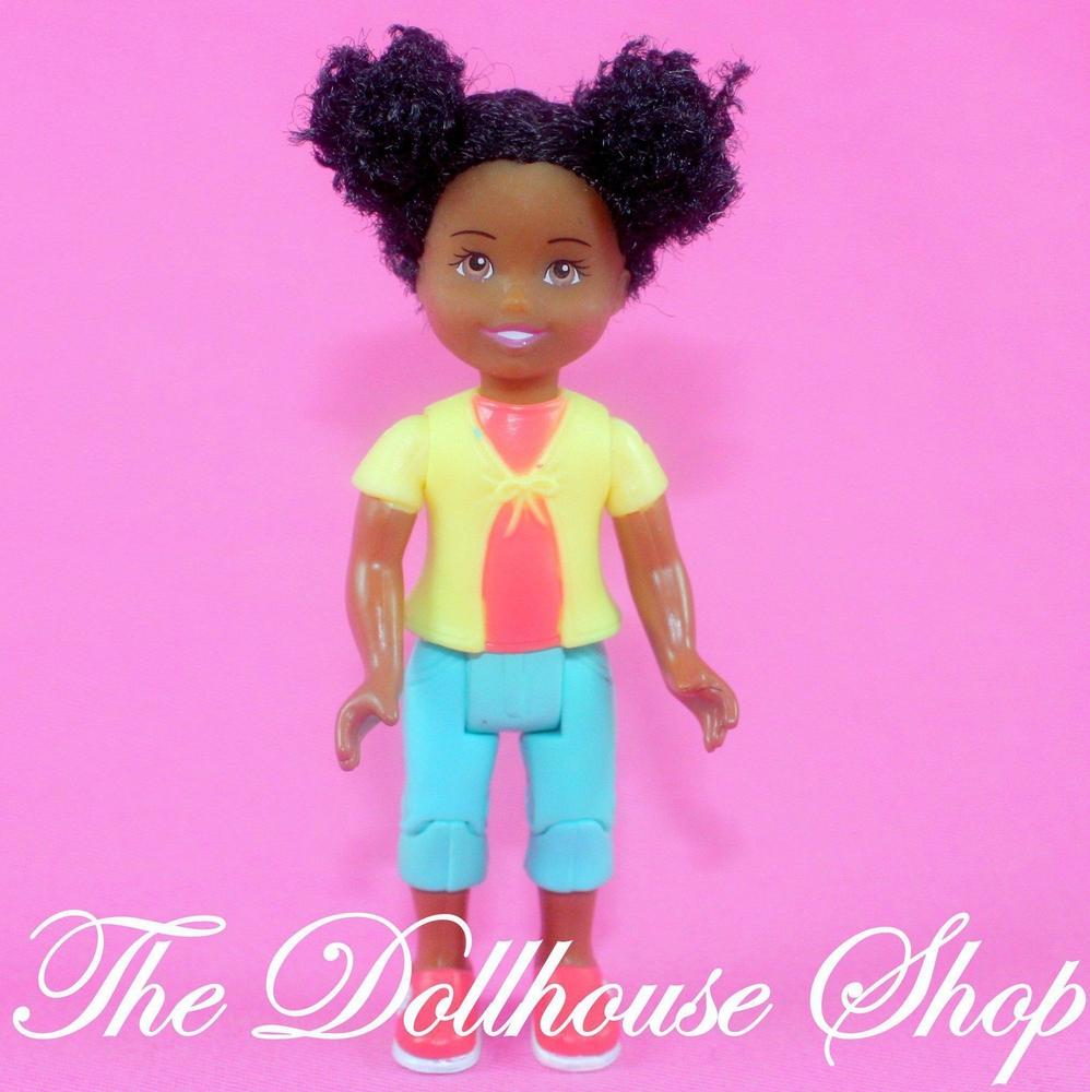 Fisher Price Loving Family Dollhouse African American Girl Doll sister twin time-Toys & Hobbies:Preschool Toys & Pretend Play:Fisher-Price:1963-Now:Dollhouses-Fisher-Price-African American,Dollhouse,Dolls,Fisher Price,Girl Dolls,Loving Family,Twin Time,Twins,Used-The Dollhouse Shop