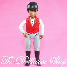 Fisher Price Loving Family Dollhouse African American Horse Rider Doll 'Chelsea'-Toys & Hobbies:Preschool Toys & Pretend Play:Fisher-Price:1963-Now:Dollhouses-Fisher-Price-African American,Dollhouse,Dolls,English Style Riders,Fisher Price,Girl Dolls,Horse Rider,Horses & Stables,Loving Family,Used-The Dollhouse Shop
