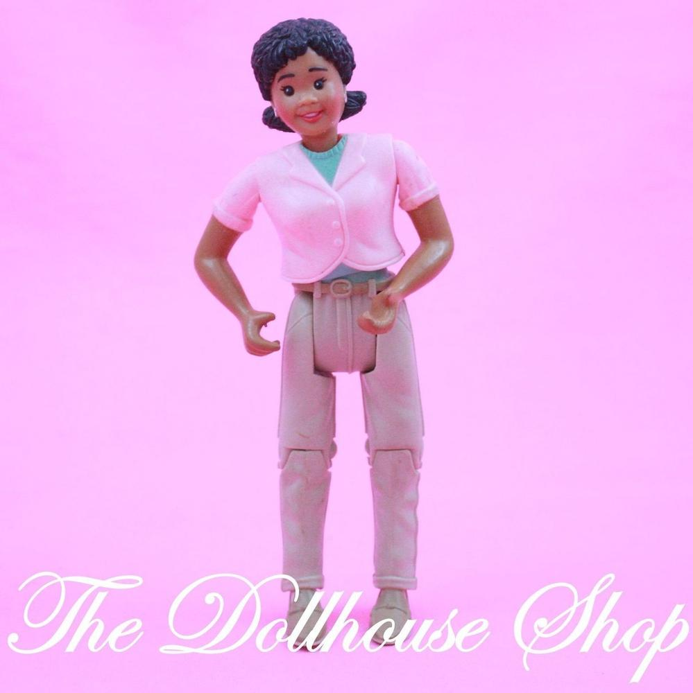 Fisher Price Loving Family Dollhouse African American Twin Time Mom Doll-Toys & Hobbies:Preschool Toys & Pretend Play:Fisher-Price:1963-Now:Dollhouses-Fisher-Price-African American,Dollhouse,Dolls,Fisher Price,Loving Family,Mother,Twin Time,Used-The Dollhouse Shop