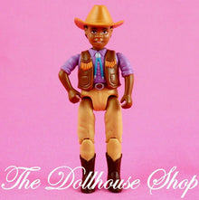 Fisher Price Loving Family Dollhouse African Horse Rider Boy Doll Nicholas-Toys & Hobbies:Preschool Toys & Pretend Play:Fisher-Price:1963-Now:Dollhouses-Fisher-Price-African American,Boy Dolls,Dollhouse,Dolls,Fisher Price,Friendship Ponies,Horse Rider,Loving Family,Used,Western Style Rider-Fisher Price Loving Family Dollhouse African American boy rider Nicholas with horse. Perfect for play! Find him now at The Dollhouse Shop!-The Dollhouse Shop