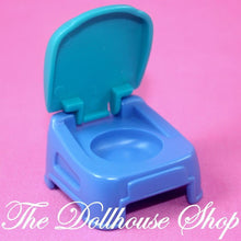Fisher Price Loving Family Dollhouse Bathroom Blue Green Baby Doll Potty-Toys & Hobbies:Preschool Toys & Pretend Play:Fisher-Price:1963-Now:Dollhouses-Fisher-Price-Bathroom,Bathroom & Laundry Room,Dollhouse,Fisher Price,Loving Family,Nursery Room,Used-Fisher Price Loving Family Dollhouse blue-green baby doll potty fits 2-inch dolls. Perfect for dollhouse fun! Shop now at The Dollhouse Shop!-The Dollhouse Shop