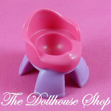 Fisher Price Loving Family Dollhouse Bathroom Nursery Baby Dolls Pink Potty-Toys & Hobbies:Preschool Toys & Pretend Play:Fisher-Price:1963-Now:Dollhouses-Fisher-Price-Bathroom,Dollhouse,Fisher Price,Loving Family,Nursery Room,Used-The Dollhouse Shop