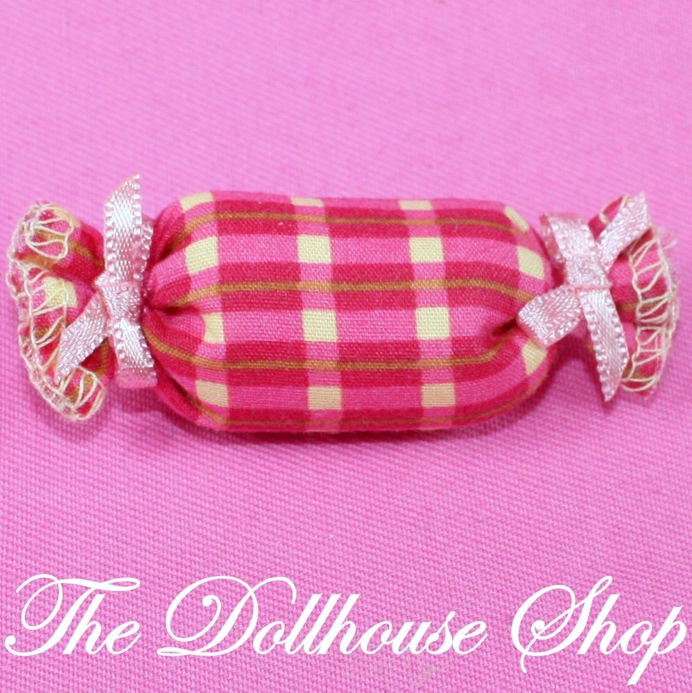 Fisher Price Loving Family Dollhouse Bedroom Neck Roll Parents Bed Pillow-Toys & Hobbies:Preschool Toys & Pretend Play:Fisher-Price:1963-Now:Dollhouses-Fisher-Price-Bedroom,Dollhouse,Fisher Price,Kids Bedroom,Living Room,Loving Family,Parents Bedroom,Pillows,Red,Used-The Dollhouse Shop