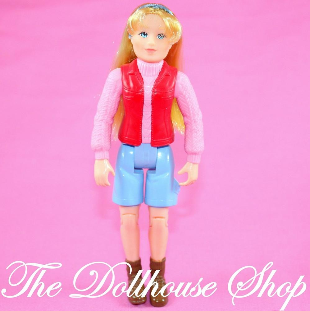 Fisher Price Loving Family Dollhouse Blonde Camper Mom Camping Mother Doll-Toys & Hobbies:Preschool Toys & Pretend Play:Fisher-Price:1963-Now:Dollhouses-Fisher-Price-Blonde Hair,Camping Sets,Dollhouse,Dolls,Fisher Price,Loving Family,Mother,Used-The Dollhouse Shop