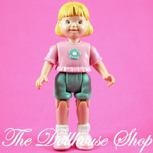 Fisher Price Loving Family Dollhouse Blonde Girl Doll Sister Sibling twin time-Toys & Hobbies:Preschool Toys & Pretend Play:Fisher-Price:1963-Now:Dollhouses-Fisher-Price-Blonde Hair,Dollhouse,Dolls,Fisher Price,Girl Dolls,Loving Family,Twins,Used-The Dollhouse Shop