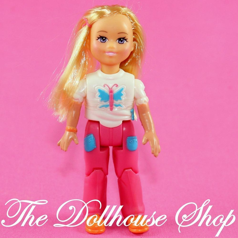 Fisher Price Loving Family Dollhouse Blonde Girl Sister Doll Pink Pants People-Toys & Hobbies:Preschool Toys & Pretend Play:Fisher-Price:1963-Now:Dollhouses-Fisher-Price-Blonde Hair,Dollhouse,Dolls,Fisher Price,Girl Dolls,Grand Mansion,Loving Family,Twin Time,Used-The Dollhouse Shop