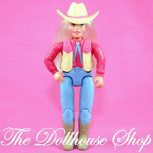 Fisher Price Loving Family Dollhouse Blonde Horse Rider Girl Doll-Toys & Hobbies:Preschool Toys & Pretend Play:Fisher-Price:1963-Now:Dollhouses-Fisher-Price-Blonde Hair,Dollhouse,Dolls,English Style Riders,Fisher Price,Girl Dolls,Horse Rider,Loving Family,Pink,Used,Western Style Rider-The Dollhouse Shop