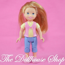 Fisher Price Loving Family Dollhouse Blonde Little Girl Sister Doll Camper-Toys & Hobbies:Preschool Toys & Pretend Play:Fisher-Price:1963-Now:Dollhouses-Fisher-Price-Camping Sets,Dollhouse,Dolls,Fisher Price,Girl Dolls,Loving Family,Used-The Dollhouse Shop