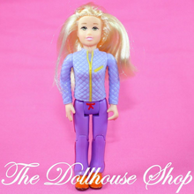 Fisher Price Loving Family Dollhouse Blonde Teen Sister Girl Camper Doll-Toys & Hobbies:Preschool Toys & Pretend Play:Fisher-Price:1963-Now:Dollhouses-Fisher-Price-Blonde Hair,Blue,Camping Sets,Dollhouse,Dolls,Fisher Price,Girl Dolls,Grand Mansion,Loving Family,Twin Time,Used-The Dollhouse Shop