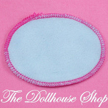 Fisher Price Loving Family Dollhouse Blue Bathroom Floor Rug Mat-Toys & Hobbies:Preschool Toys & Pretend Play:Fisher-Price:1963-Now:Dollhouses-Fisher-Price-Bathroom,Blankets & Rugs,Blue,Dollhouse,Fisher Price,Loving Family,Soft Furnishings,Used-Fisher Price Loving Family Dollhouse pink fluffy bathroom rug mat, perfect for pretend play. Find it now at The Dollhouse Shop! Gently used, safe fun.-The Dollhouse Shop