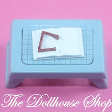 Fisher Price Loving Family Dollhouse Blue Breakfast In Bed Kitchen Food Tray-Toys & Hobbies:Preschool Toys & Pretend Play:Fisher-Price:1963-Now:Dollhouses-Fisher-Price-Bedroom,Blue,Dollhouse,Fisher Price,Food Accessories,Kitchen,Loving Family,Parents Bedroom,Sweet Sounds,Used-Fisher Price Loving Family Dollhouse Blue Breakfast In Bed tray with eggs & bacon, flips to a book. Perfect for dollhouse fun at The Dollhouse Shop!-The Dollhouse Shop